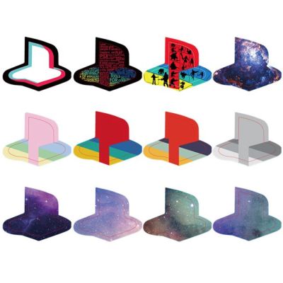 12ชิ้น/ล็อตฟิล์มสติกเกอร์รูปลอกผิวโลโก้ที่มีสีสันสำหรับ PS 5 PS5อุปกรณ์เสริมสำหรับเล่นเกมควบคุมคอนโซล SONY Playstaion 5