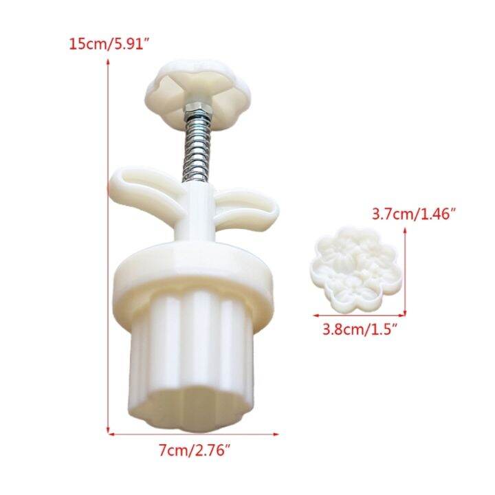 แสตมป์ขนมไหว้พระจันทร์สำหรับครอบครัว-เครื่องทำเค้กไหว้พระจันทร์พิมพ์กดเบอร์เกอร์ระดับกลางฤดูใบไม้ร่วงของจีนเครื่องมือตกแต่งดอกหอมหมื่นลี้สำหรับคุกกี้ทำด้วยตนเอง