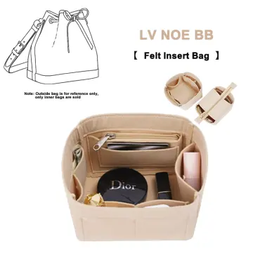 NOE series Noe BB PetitNM Felt Cloth Insert Bag Organizer Makeup Handbag  Organizer Travel Inner Purse Portable Cosmetic Bags