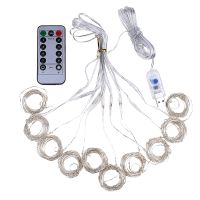 Curtain Lights,Usb Powered Fairy Lights String,8 Modes Twinkle Lights For Parties,Bedroom Wedding,Valentines Day Wall Decorations (300 Leds,3M)