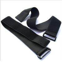 1pc 5cmx50cm Elastic Hook and Loop cable ties with buckle Hook loop straps belt Black fastener tape for luggage