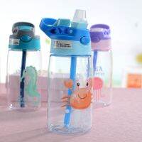 【CC】ↂ  Printed Children Kettle Cartoon with Leak-Proof Outdoor Bottle