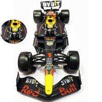 Burago 1:24หมวกกันน็อคสำหรับคนขับ2022 RB18กระทิงแดง # 1Max Verstappen #11Sergio Perez โมเดลรถอัลลอยรถจำลองหล่อขึ้นรูป