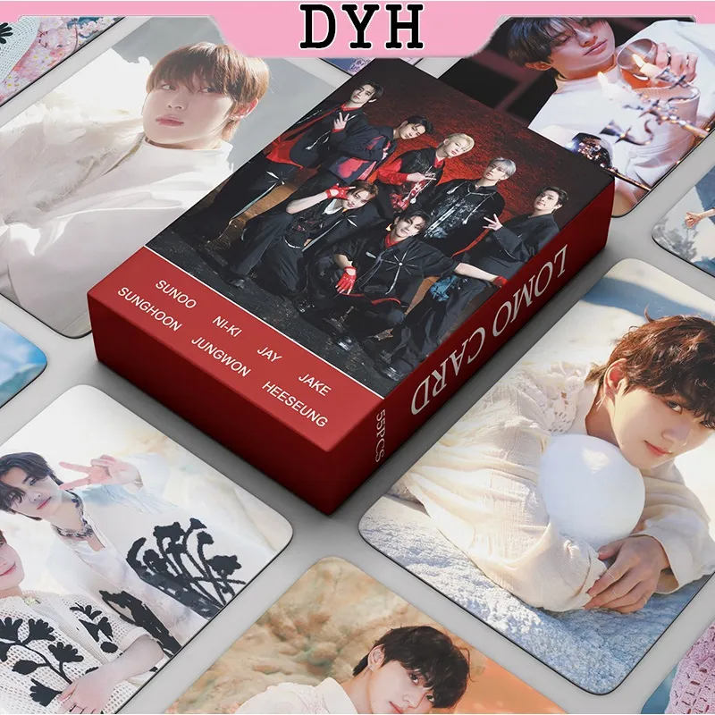 55pcs/box ENHYPEN Photocard Sacrifice KPOP Album LOMO Card Postcard