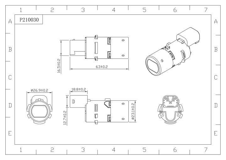 เซ็นเซอร์ถอยหลัง-pdc-สำหรับที่ดินโรเวอร์เรนจ์โรเวอร์-iii-l322-2002-2012-ydb100070pma-ydb000121