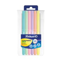 Pelikan ปากกาเมจิกสีพาสเทล แพ็ค 6 สี รุ่น C302/6