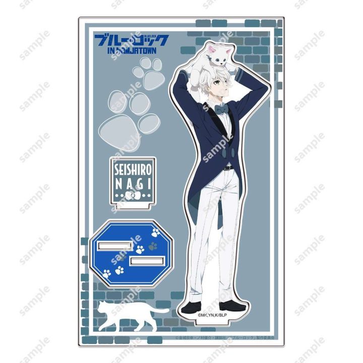 hz-blue-lock-figure-anime-model-toys-plate-holder-cute-cat-yukimiya-sae-nagi-rin-isagi-home-decor-collection-ornament-gift-zh