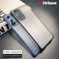 NIWINEEสำหรับFor OPPO Reno 5 / OPPO Reno 5 5G / OPPO Reno 6 5G / Reno 7 5G [กรณี + ฟรีแหวนLanyard] กึ่งโปร่งใสFrameless Matte Hardฝาหลังเคสโทรศัพท์สำหรับFor OPPO Reno5 / OPPO Reno5 5G / OPPO Reno6 5G