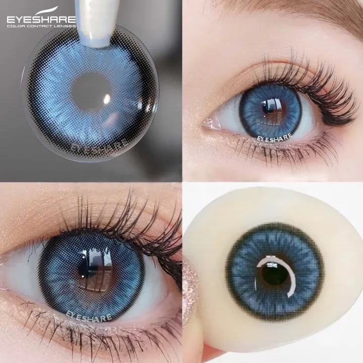 Soft Color Contact Lenses For Girl Bright Eyes Makeup Blue Colors Fashion Colored  Contacts Yearly Use 0.00 Degree [✓COD  Ready Stock] Natural Daily Colored  Contact Lenses | Lazada PH