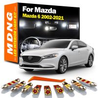 สำหรับ Mazda 6 Mazda6 2002-2015 2016 2017 2018 2019 2020 2021รถชุดไฟโดมแผนที่ภายใน LED ชุดหลอดไฟ Led