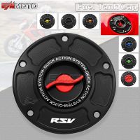 ◆♈ Motorcycle Accessories Fuel Tank Cap CNC Quick Release Cover For Aprilia RSV 1000 R / FACTORY 2004-2008 RSV 1000 R 2006-2008