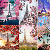 Diamosaic Picture Paris Eiffel Tower Cross-Stitch Kit Paint By Number Diy Full 5D Diamond Painting Embroidery Mosaic Accessories