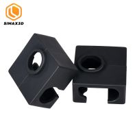 2Pcs Black MK8 Silicone Sock Cover CR10 Heater Block Case for Aluminum Block Hotend CR10S PRO Ender 3 Extruder 3D Printer Parts