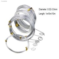 ♛☏﹍ New Stainless steel wire 0.02-3.0mm Beading Rope Cord Fishing Thread String For DIY Necklace Bracelets Jewelry Making findings