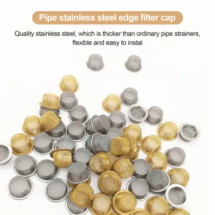 5pcs Pipe Screens Filters Set, 3/4 Inch Stainless Steel Pipe Screens