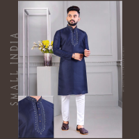 {**ส่งฟรี**} SMALL INDIA ?‍♂️ Art Silk Traditional Wear Kurta Pajama ?‍♂️ Kurta Pajama For Men