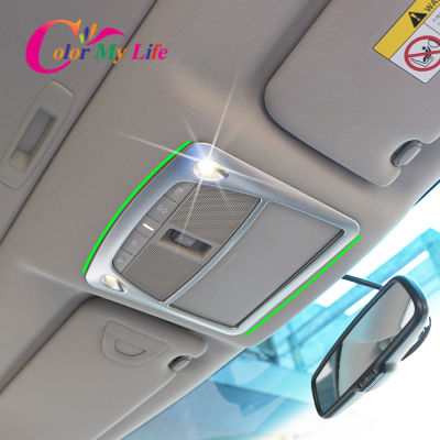 Color My Life 3PcsSet Chrome Front Reading Light Cover Back Reading Lamp Trim for Nissan X-trail Xtrail T32 Rogue 2014 -