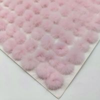 100Pcs 25Mm Mink Pom Poms พวงกุญแจปุยเครื่องประดับผมต่างหูรองเท้าแตะของใช้ในครัวเรือนขนยาวอุปกรณ์งานประดิษฐ์วัสดุอุปกรณ์เสริม