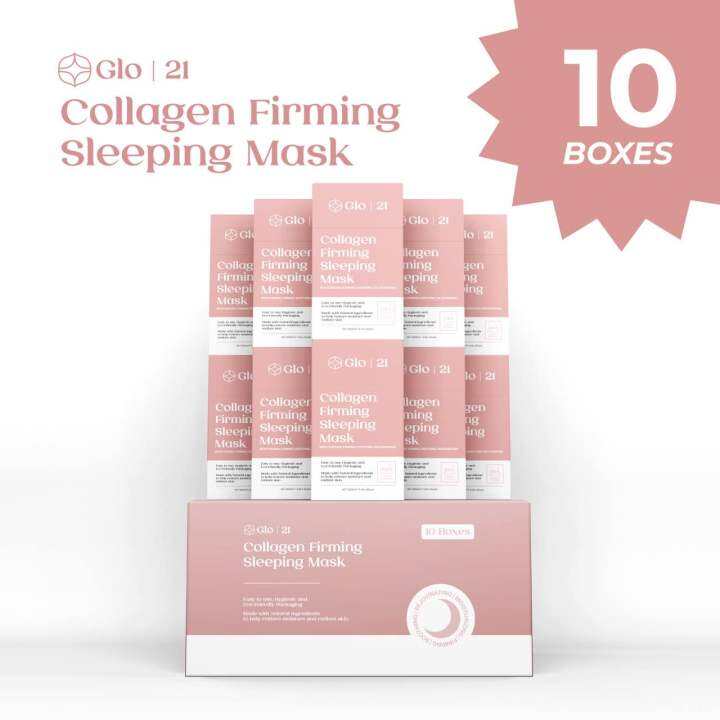 [ 10 BOXES ] LIFUSHA Collagen Firming Sleeping Mask Antiwrinkle