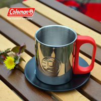 แก้ว Coleman Double Stainless Mug ความจุ 300 ML. ใส่น้ำร้อนได้ แก้วสแตนเลสผนัง 2 ชั้น ออกแบบมาให้จับได้โดยไม่ร้อน