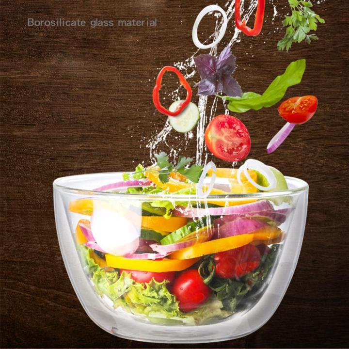 double-layer-heat-resistant-high-borosilicate-glass-bowl-salad-bowl-microwave-tableware-ice-cream-heatproof-salad-dinnerware