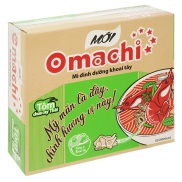 Thùng 30 gói mì khoai tây Omachi tôm chua cay Thái 80g
