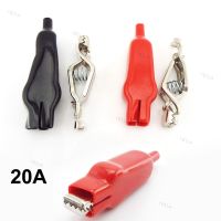 20A Sheathed Crocodile Alligator Clips Battery Clips Electrical DIY Test Leads for Jumper Wire Roach YB1TH