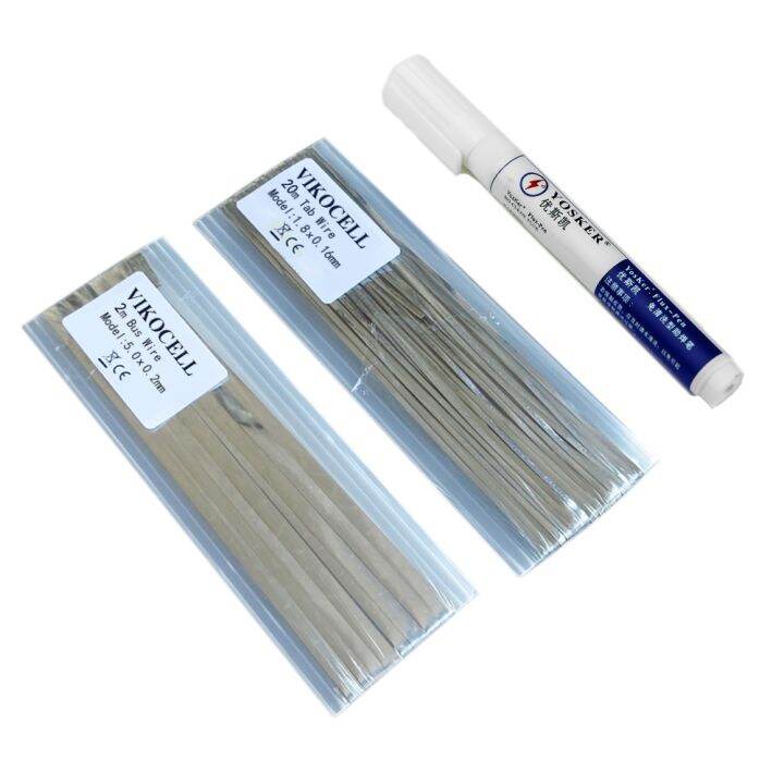 Solar Cell Tabbing Wire Kits 20M PV Ribbons Solder with 2M Busbar Wire