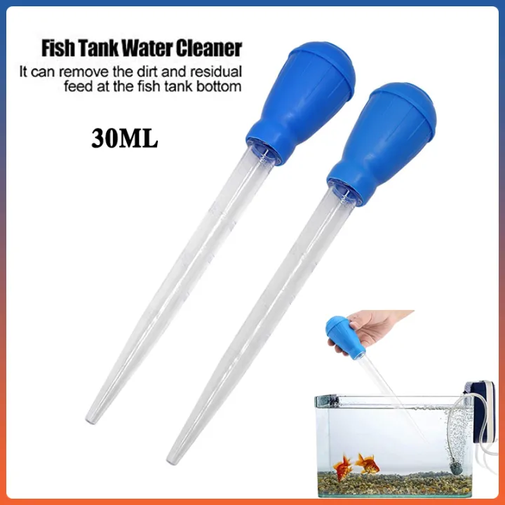 30ml Aquarium Clean Pipette Dropper Fish Tank Gravel Cleaning Straw ...