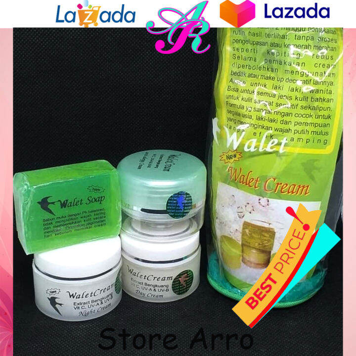 Walet Bengkoang Paket In Cream Walet Bengkoang Original Bedak Walet Lazada Indonesia