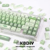 KBDiy PBT XDA Cherry Profile Spring Outing Keycap DIY Custom Keyboard Keycap Cute Green MX Gaming Mechanical Keyboards Key Cap