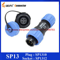 Original Weipu Connector SP13 2 3 4 5 6 7 9 Pin IP68ชุดวงกลมคู่ปลั๊กชายหญิงด้านหน้า Mount Socket CSP1310 SP1312