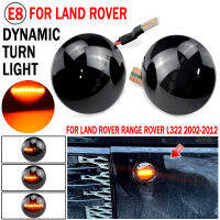 สีเหลืองอำพันไฟ LED พิทักษ์ไฟเลี้ยวด้านข้างสำหรับ Land Rover Range Rover L322 2002-2012เลี้ยวลำดับไฟกระพริบโคมไฟ