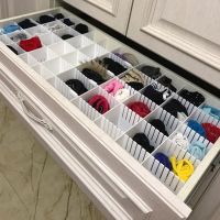 Drawer Dividers, Drawer Divider Organizers 5PCS DIY Plastic Grid Adjustable