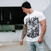 （Ready Stock)? Spring And Summer Mens Short-Sleeved T-Shirt Base Shirt Cotton Top Clothes Loose Sports Fitness Trendy Half Sleeve T-Shirt Mens Clothing ZV