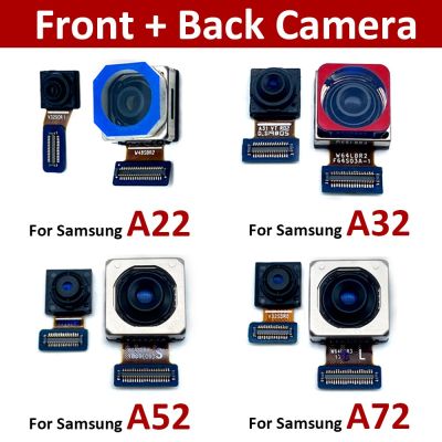 ของแท้เหมาะสำหรับ Samsung A52 A32 A22 A72 A42 4G 5G โมดูลกล้องด้านหลัง Flex + อะไหล่กล้องถ่ายรูปด้านหน้า