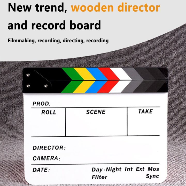 recording-director-clapperboard-notice-plate-clapper-board-tv-movie-acrylic-clapboard-film-video-professional-props