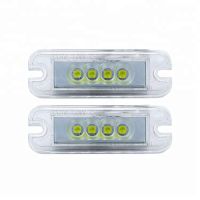 2ชิ้นไฟป้ายทะเบียน LED 12โวลต์สำหรับ Mercedes Benz G-Class G500 W463 G550 G55 G63 G65 AMG 1986-2013โคมไฟแผ่นตัวเลข Canbus