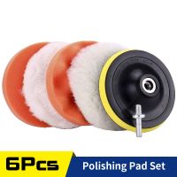 6-inch Polishing Pads Sponge and Woolen Waxing Buffing Pad M14 Drill Adapter for Car Sanding Auto Polisher Buffer Sealing Glaze