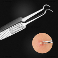 mishun318862 Facial EXTRACTOR สิวหัวดำสิวฝ้า Remover แหนบโค้งเข็มเครื่องมือ