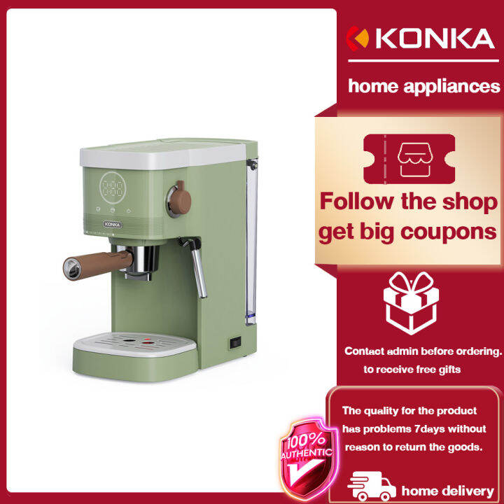 KONKA Italian Semiautomatic Capsule Coffee Machine Household Retro