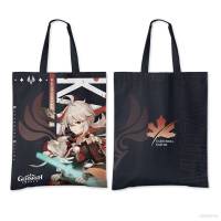 XL Genshin Impact Canvas Bags Anime Ganyu Venti Xiao Klee Hutao Tote Bag Shoulder Bag Casual Fashion Student Bag Gift LX