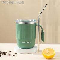 ❅ ivhefd WORTHBUY-Caneca de água aço inoxidável com palha copo impermeável para café chá e leite copos cozinha crianças adultos 18/8