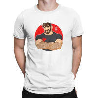 【Fashion】New Mens Large T-shirt Gay Bear Adam Likes Crossing Arms T-Shirt Men Premium Cotton Tops T Shirt Bearded Bobobear Bobo Bear Pride Lgbt Tee Graphic【Size 4XL-5XL-6XL】 แฟชั่นแขนสั้นผ้าฝ้าย