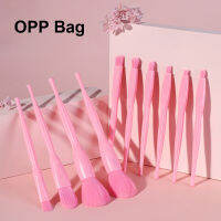 10PCSSet Luxury Pink Makeup Brushes Set Plastic Handle Aluminum Tube Man-made Wool