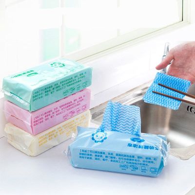 ┅▪ A bag of 80 draw kitchen environment-friendly disposable non-woven non oil cleaning cloth kitchen towels