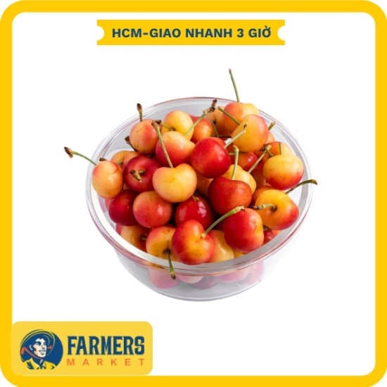 Cherry vàng mỹ size 9 250g - mọng nước, trái chín đậm vị - ảnh sản phẩm 2
