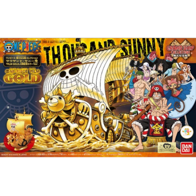 🇯🇵 โมเดล วันพีช ฟิกเกอร์ โมเดลเรือซันนี่โมเดลเรือวันพีชแท้แมวทอง One Piece Great Ship (Grandship) Collection Thousand Sunny No."FILM GOLD" 13 cm ของสะสม ของเล่น