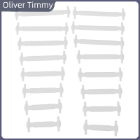 [Oliver Timmy] เชือกรองเท้ายางซิลิโคนเชือกรองเท้ายืดหยุ่นรองเท้าผ้าใบมีเชือกผูกรองเท้ากีฬารองเท้าวิ่ง