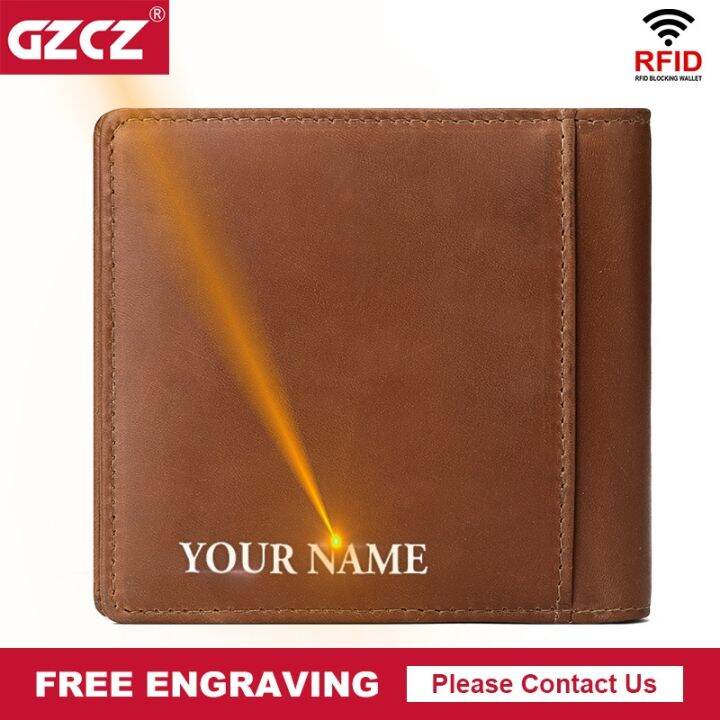 free-engraving-genuine-leather-women-wallet-short-travel-purse-for-men-fashion-credit-card-holder-with-rfid-blocking-function